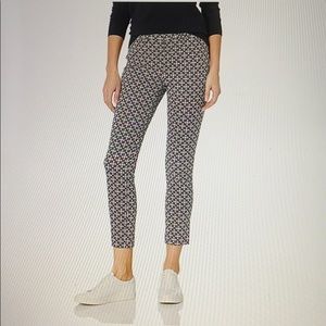 NEW black & white stretch ankle pants, 27”